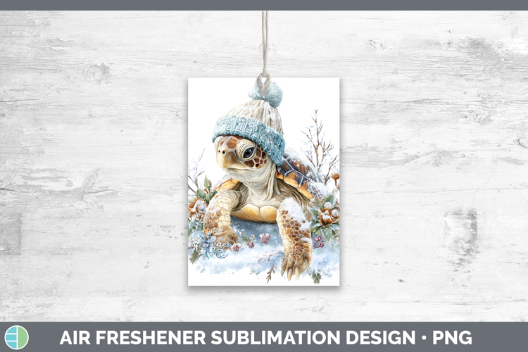 Sea Turtle Animals Winter Knit Hat Air Freshener Sublimation