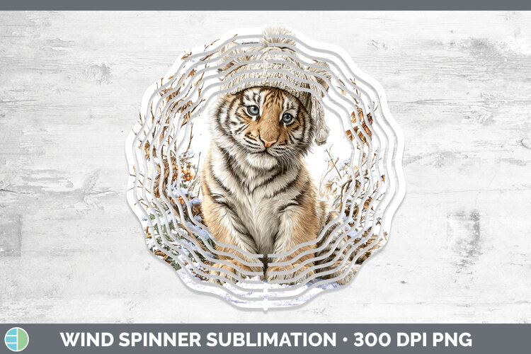 GorgeousAnimals Winter Knit Hat Wind Spinner design.