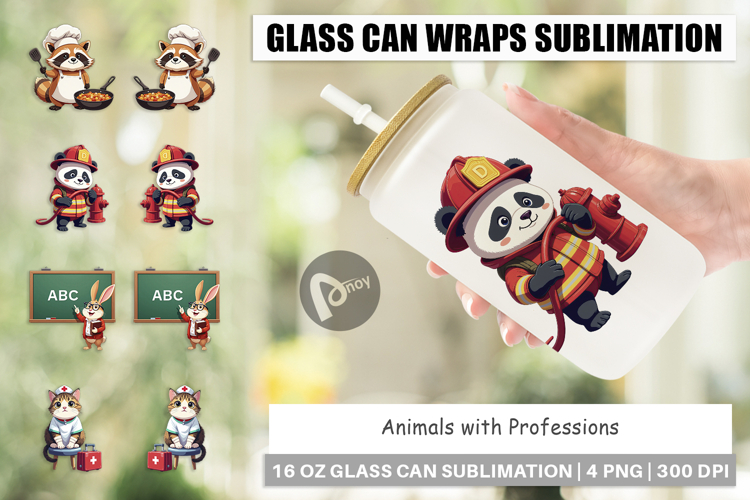 Glass Can Career Animals