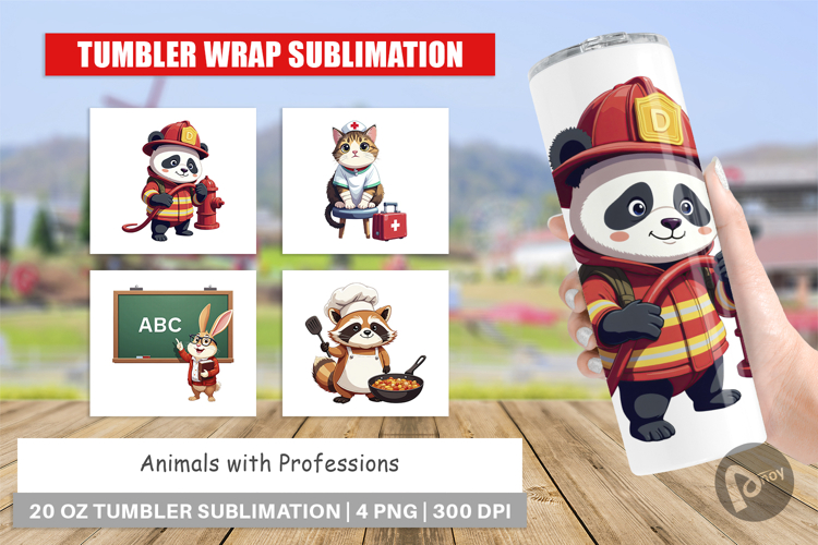 Tumbler Career Animals