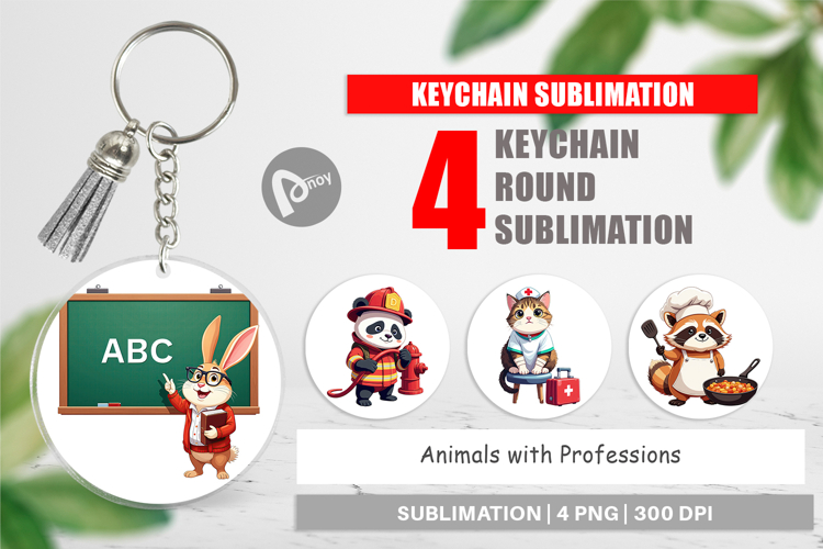 Keychain Career Animals