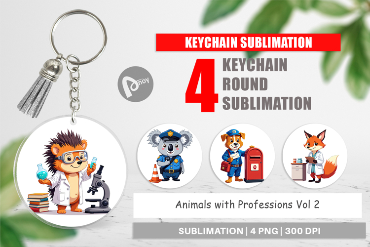 Keychain Career Animals
