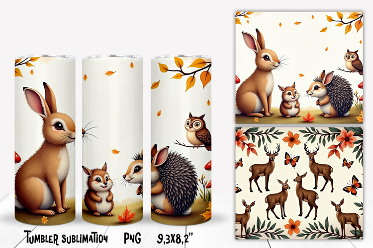 Animal tumbler sublimation | Hedgehog tumbler | Tumbler wrap