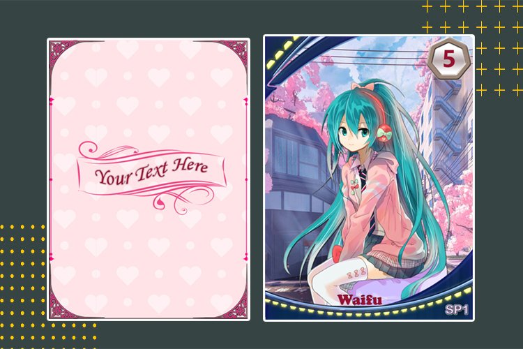 Anime Trading card Template