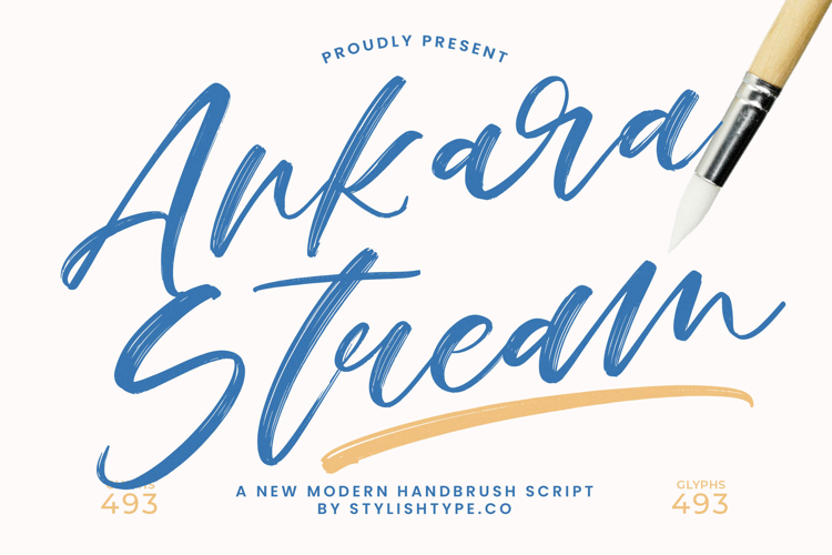 Ankara Stream - Modern Handbrush Script