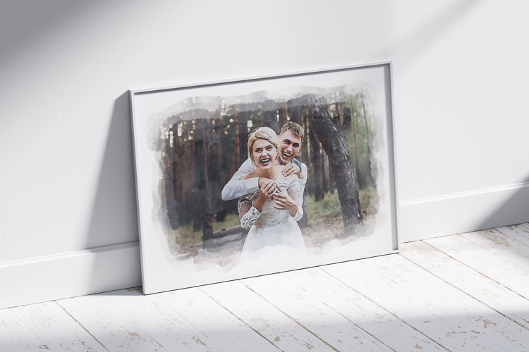 Anniversary Gift Watercolor Art