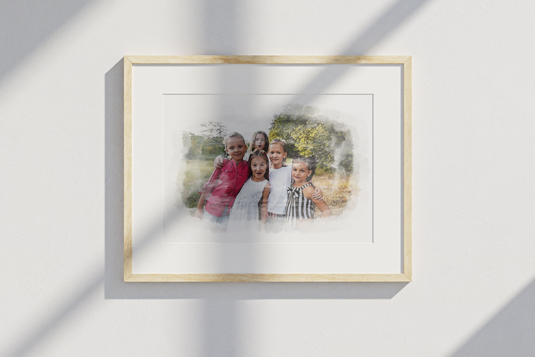 Watercolor Art Anniversary Gift Effect