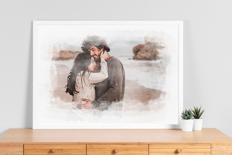 Watercolor Print Art Anniversary Gift