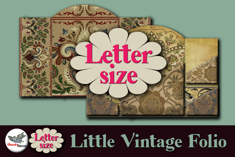 Little Brown Folio Junk Journal Kit Letter Printable