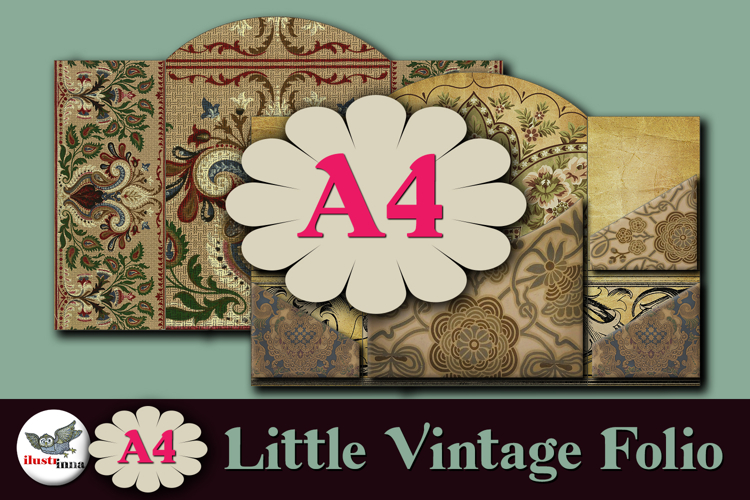 Little Brown Folio Junk Journal Kit A4 Printable