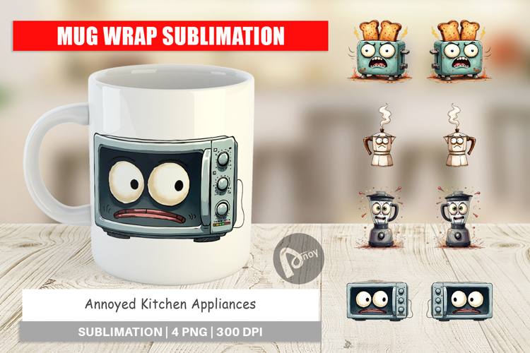 Annoyed Appliances Mug Wrap