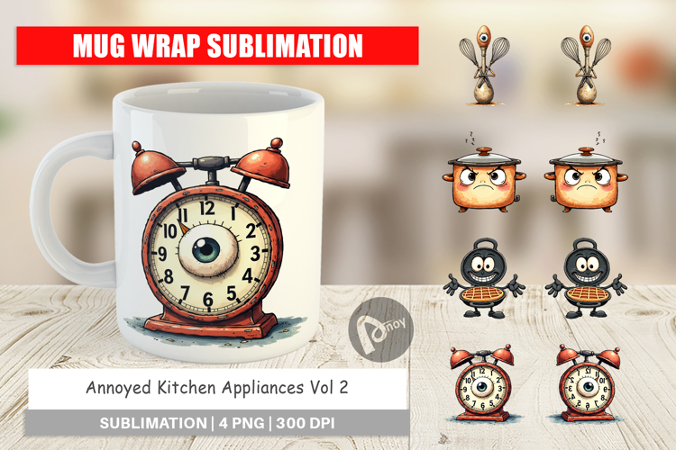 Annoyed Appliances Mug Wrap