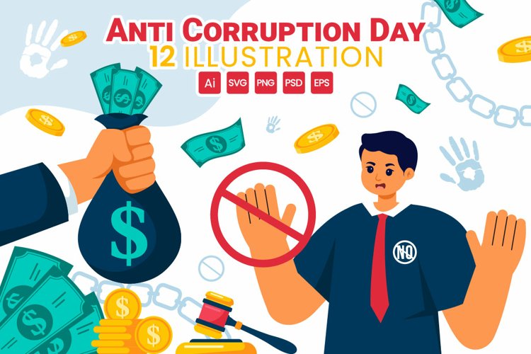 12 Anti Corruption Day Illustration