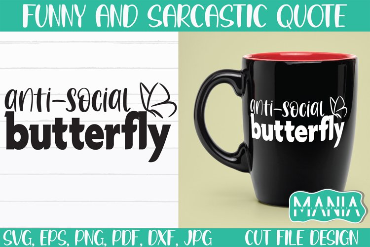 Antisocial Butterfly Svg Image 18