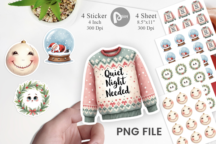 Christmas Watercolor Clipart Image 2