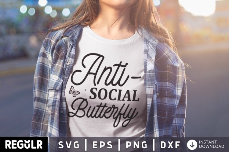 Antisocial Butterfly Svg Image 10