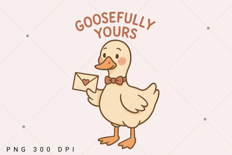 Anti Valentine Goose PNG, Goosefully Yours Design, Funny