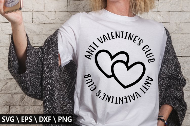 Anti valentines club SVG - Kids Valentine Design