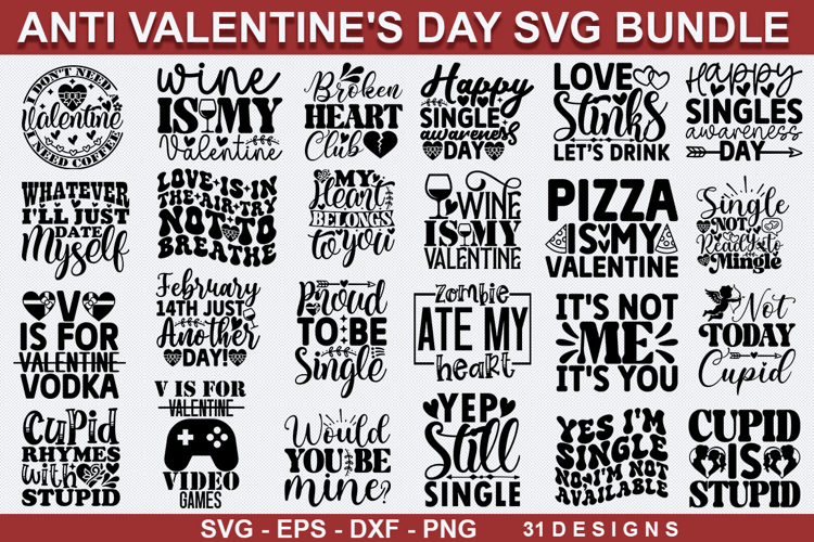 Anti Valentines Day Svg Image 16