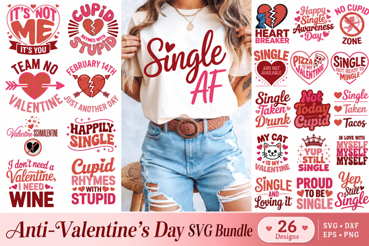 Anti-Valentines Day SVG Bundle