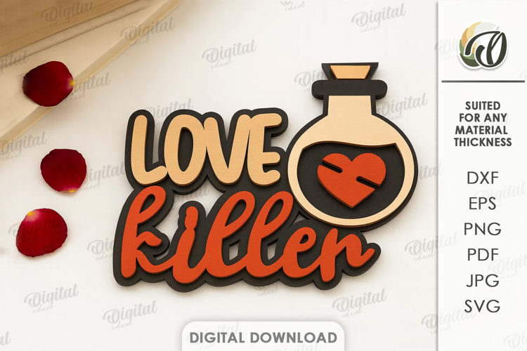 Anti Valentines Day Decor Laser Cut. Wall Decor SVG