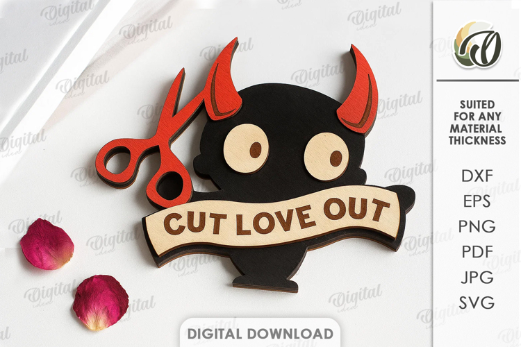 Anti Valentines Day Decor Laser Cut. Wall Decor SVG