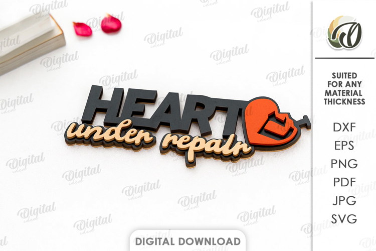 Anti Valentines Day Decor Laser Cut. Wall Decor SVG