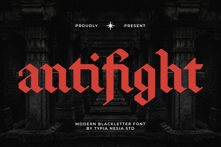 Antifight - Modern Gothic Blackletter Font