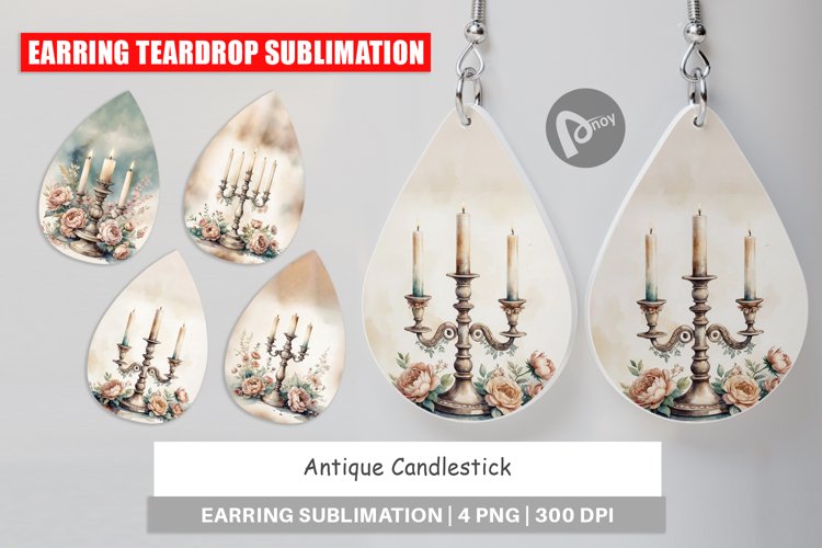 Earring Antique Candlestick