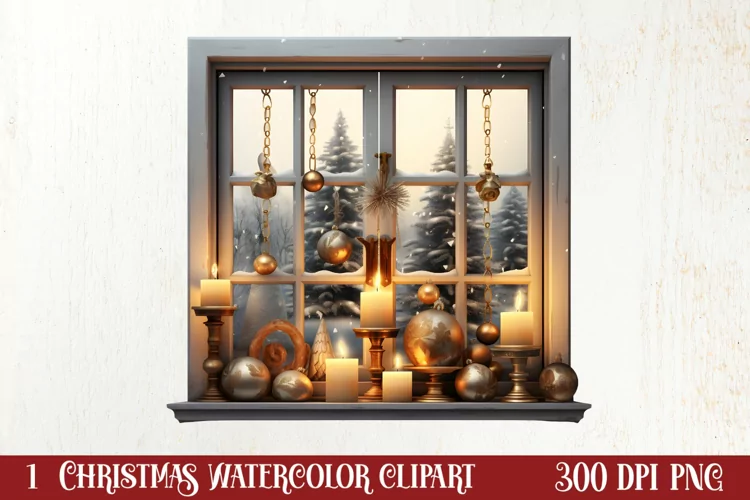 Antique Christmas Ornament Clipart, Christmas Clipart