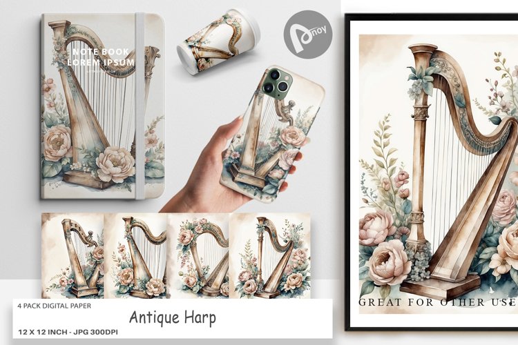 Harp Clipart Image 24