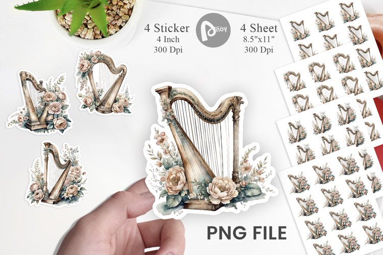 Harp Clipart Image 16