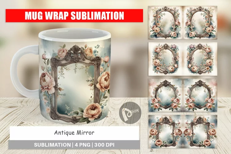 Mug Wrap Antique Mirror