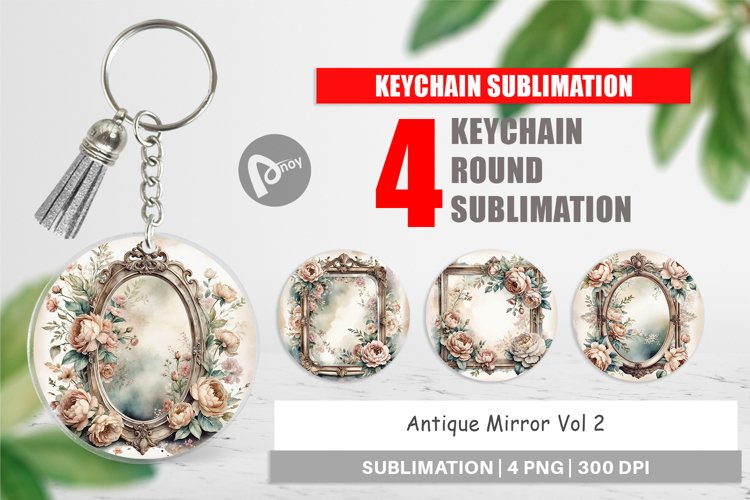 Keychain Antique Mirror example image 1