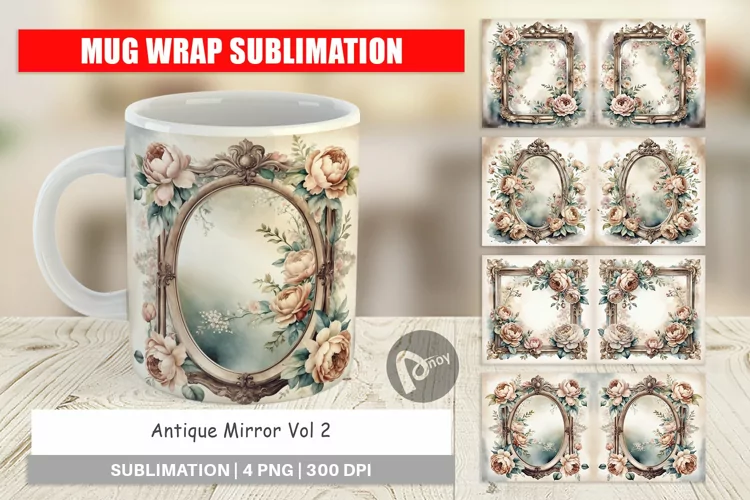 Mug Wrap Antique Mirror