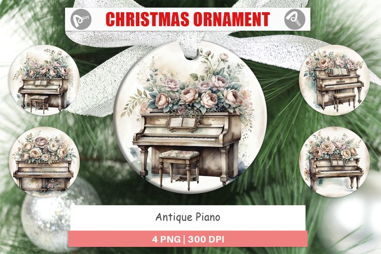 Ornament Antique Piano
