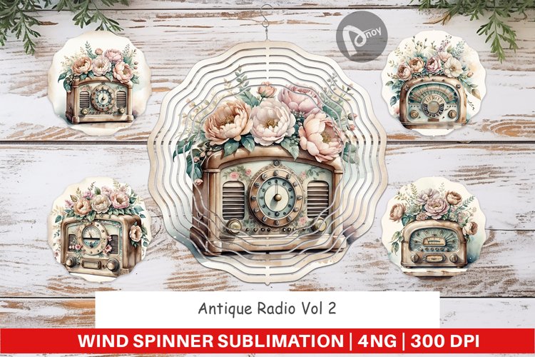 Wind Spinner Antique Radio example image 1