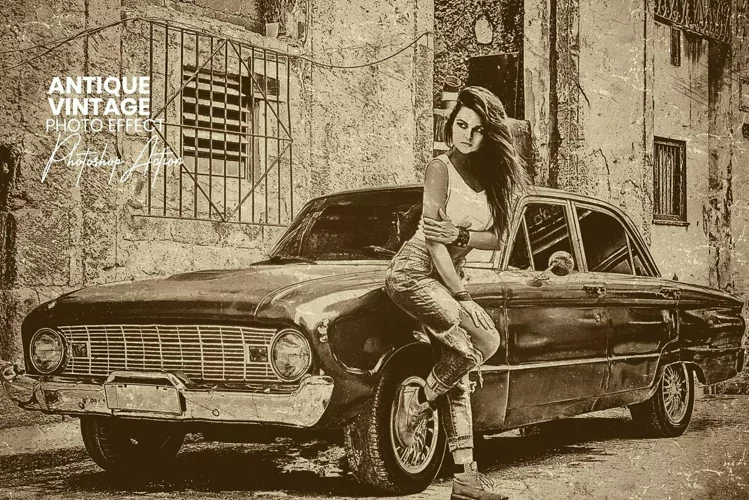 Antique Vintage Photo Effect