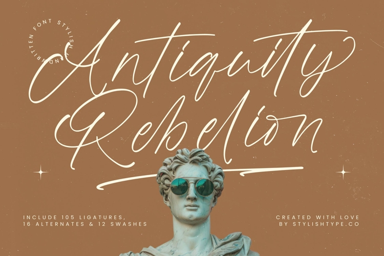 Antiquity Rebelion - Stylish Handwritten Font