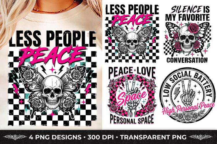 Antisocial Sarcastic Silence Peace Introvert T-Shirt Design