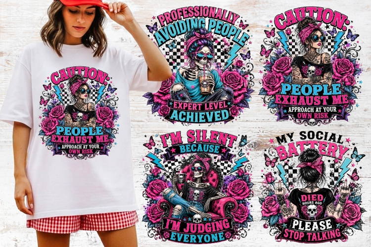 Antisocial Sarcastic PNG Funny Sublimation
