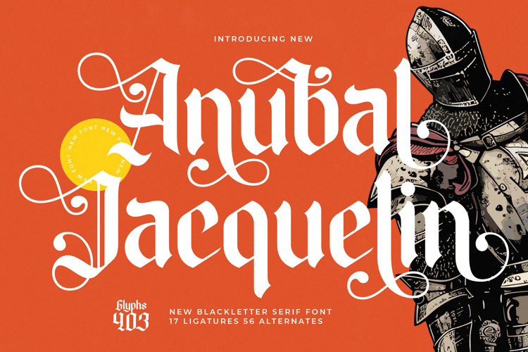 Anubal Jacquelin - Blackletter Serif Font