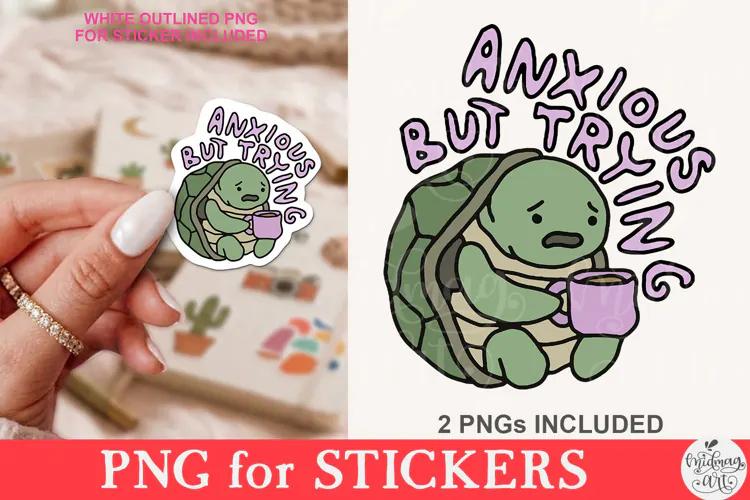 Anxious But Trying PNG