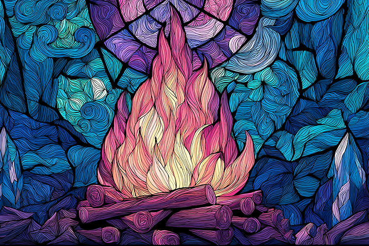 Campfire Illustration Image 6