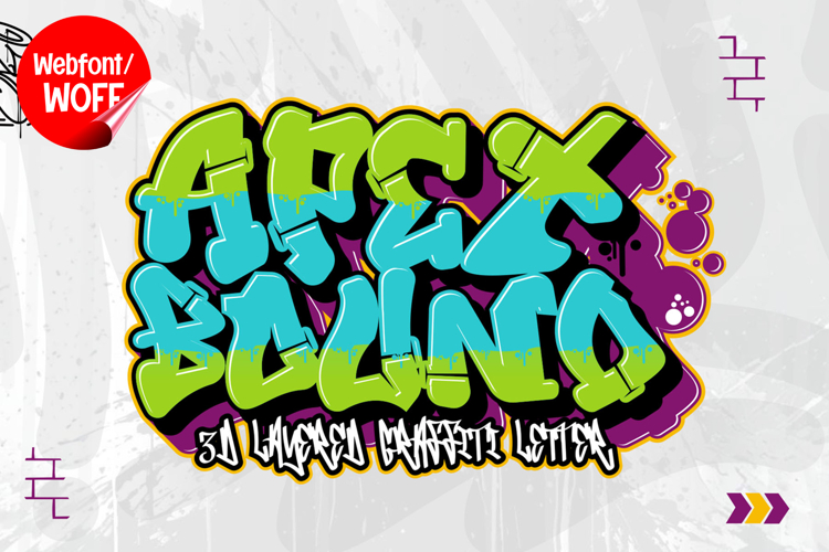 Apex Bound | 3D Layered Webfont for Bold Modern Impact