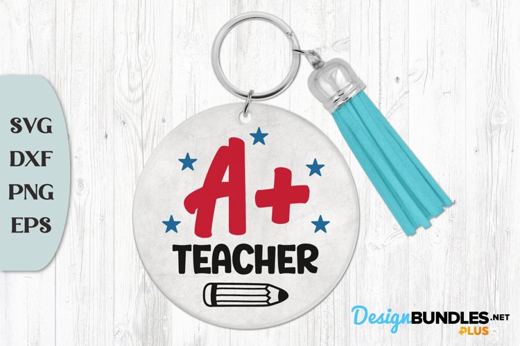 Teacher Keychain Svg Image 15