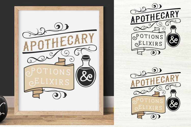 Apothecary Potions and Elixirs Signs