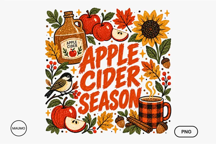 Apple Cider Season Cozy Fall Design