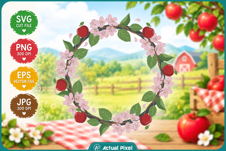 Apple Orchard Clipart