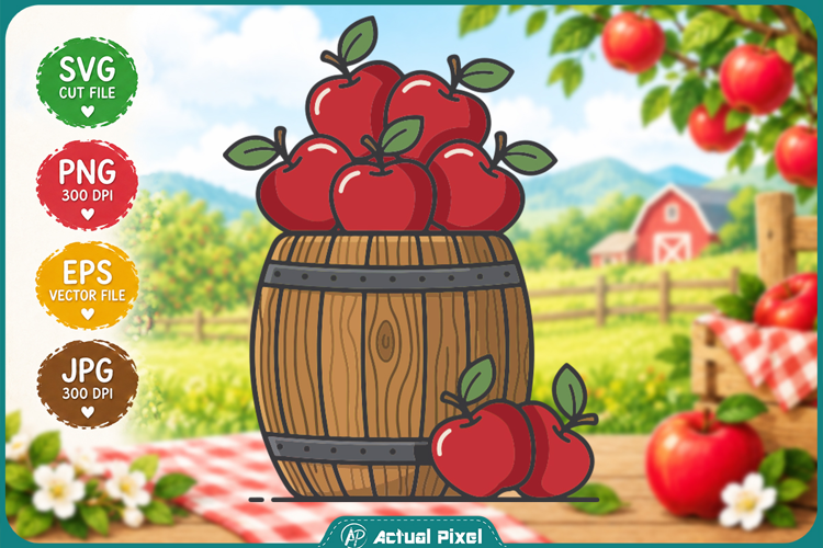Apple Orchard Clipart